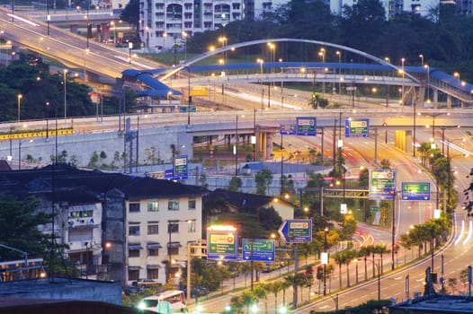 Highway Road on Kuala Lumpur