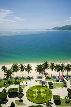 Beach Scene, Tropics, Pacific ocean, Natrang vietnam