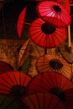 Umbrella at Laos night market