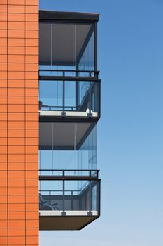 Balconys close up on a sunny day