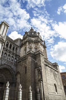 Toledo Cathedral facade, spanish church