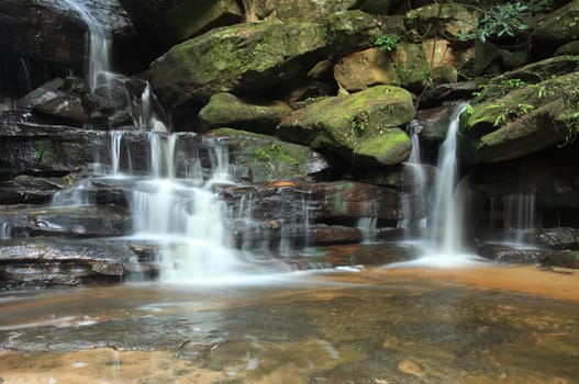 One of the upper waterfalls at Somersby Falls, NSW, Australia