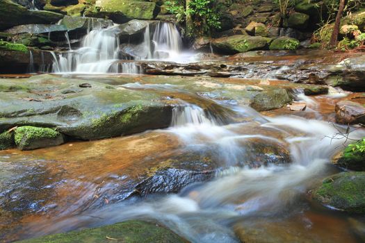 Waterfalls and little streams at Somersby Falls, NSW Ausstralia