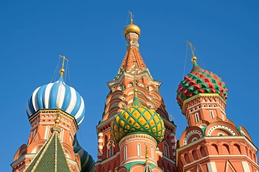 A view of the St. Basil's Cathedral, Russia, Moscow