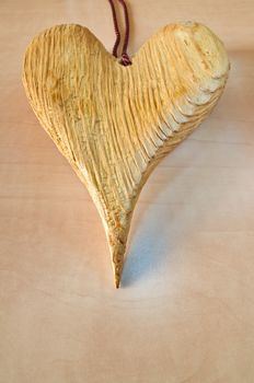 Heart shaped wood