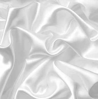 Smooth elegant white silk can use as wedding background 