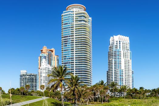 South beach Miami, modern building, Florida