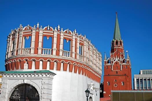 View of the Moscow Kremlin at night