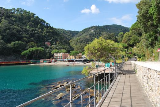 on the way to Portofino, Liguria, Italy