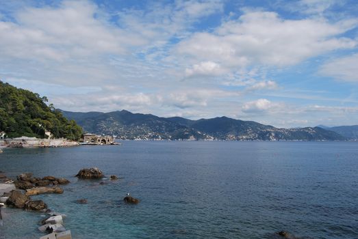 on the way to Portofino, Liguria, Italy