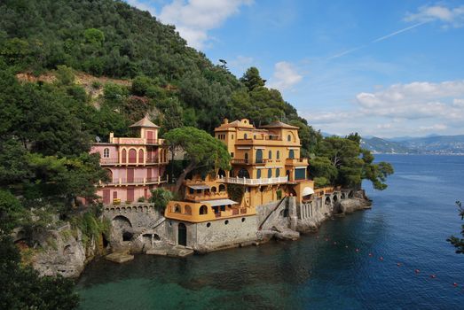 on the way to Portofino, Liguria, Italy