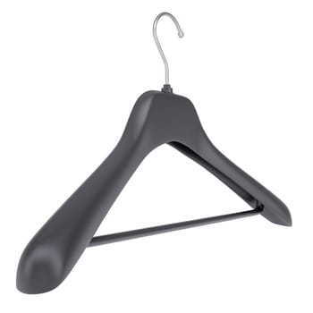 Plastic clothes hanger. Isolated render on a white background