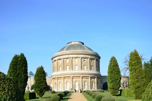 Ickworth house with path