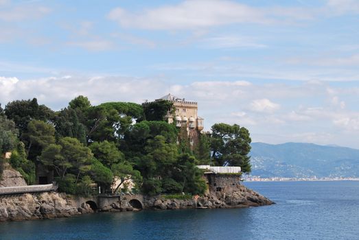 on the way to Portofino, Liguria, Italy