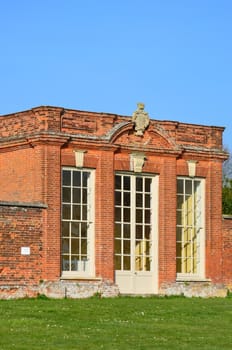 Large English summerhouse in closeup