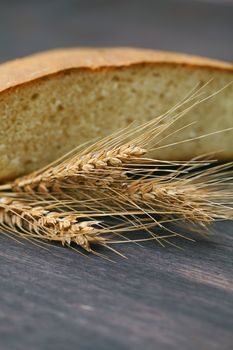 bread spikes on a wooden surface