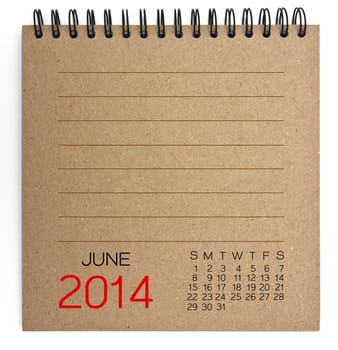 2014 Calendar brown Texture Paper