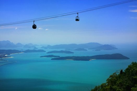Sky Bridge cable car, Langkawi island, Malaysia, Southeast Asia