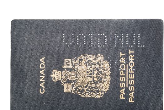 Void canceled Canadian passport