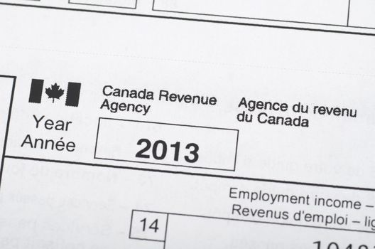 Canadian 2013  T4 income statement