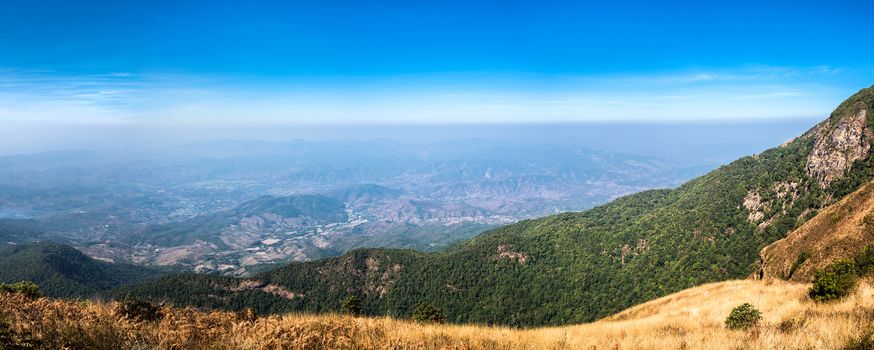 Panorama Viewpoint at Kew mae pan nature trail, Doi Inthanon national park, ChiangMai, Thailand