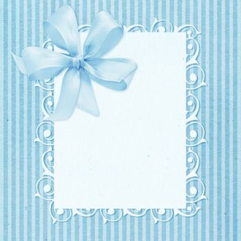 Baby boy arrival card with copy space to add text.