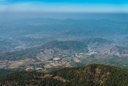 Viewpoint at Kew mae pan nature trail, Doi Inthanon national park, ChiangMai, Thailand