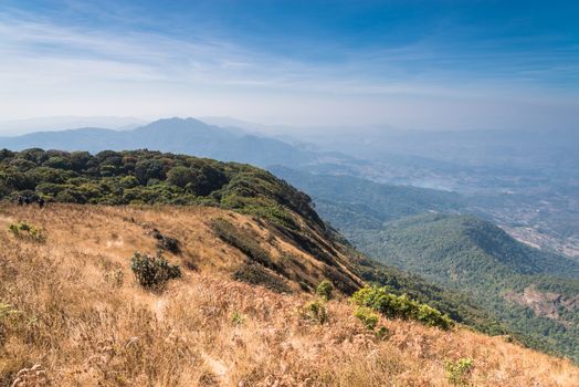 Viewpoint at Kew mae pan nature trail, Doi Inthanon national park, ChiangMai, Thailand