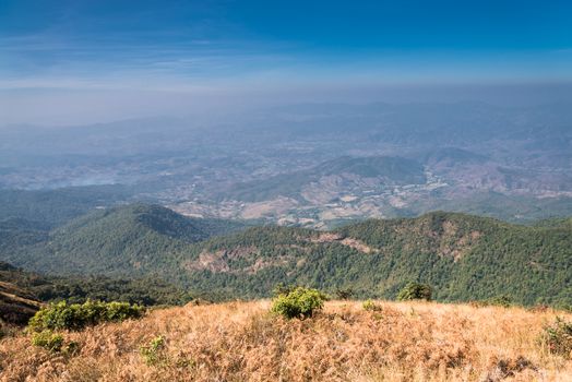 Viewpoint at Kew mae pan nature trail, Doi Inthanon national park, ChiangMai, Thailand