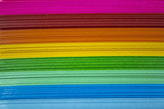 Colourful Paper isolated on white.