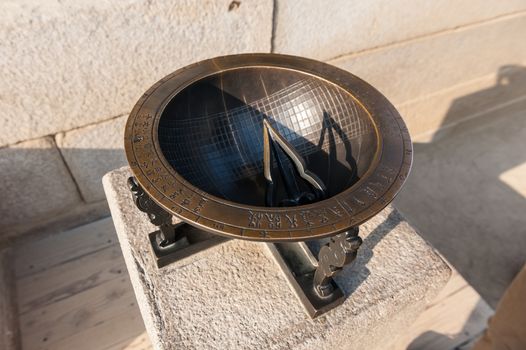 The sundial of Gyeongbokgung Palace in Seoul, South Korea.