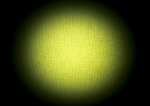 Lemon yellow colored canvas spot. Colored canvas spot for background and copy space.