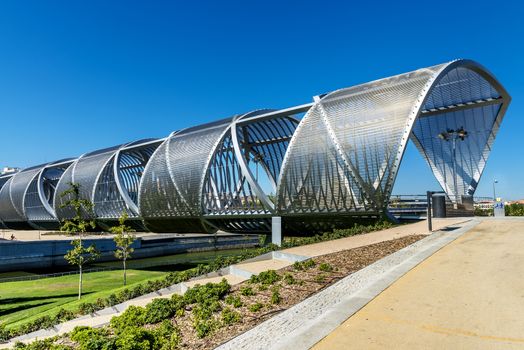 Arganzuela Bridge in Madrid city, Spain, Europe