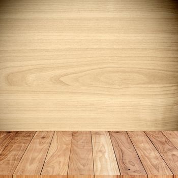 Wood texture with wood floor in the room