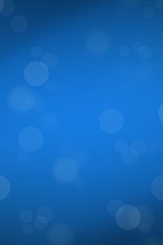 Abstract blue template background with bokeh light bubble