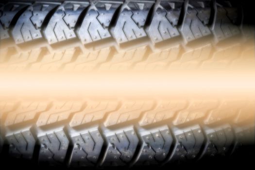 Tire background texture with space for text