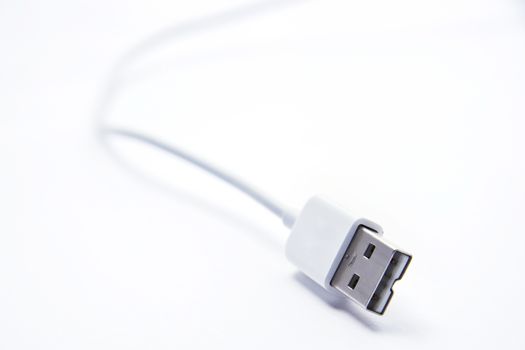 USB Jack on white background