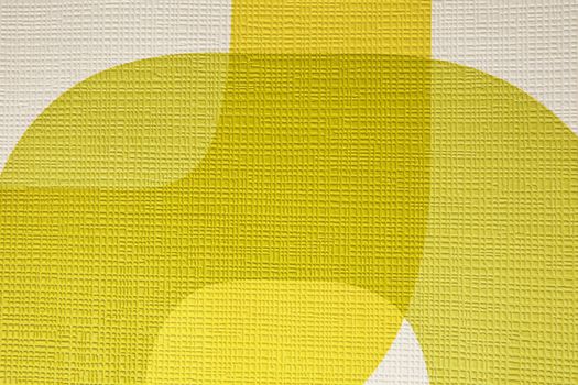 Retro funky yellow wallpaper design with texture.