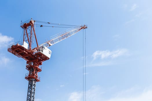 construction site with blue sky