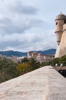 Es Baluard view, Palma de Mallorca, Balearic islands, Spain.