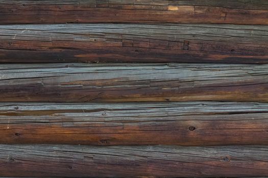 Old log cabin wall background