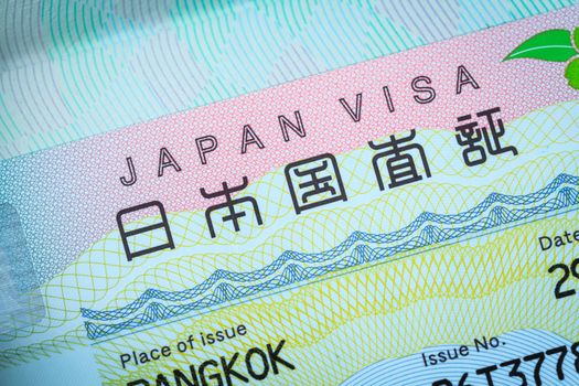 Passport stamp for travel concept background