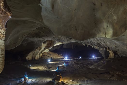 cave and stone walk way background