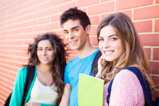 Young group of students in campus