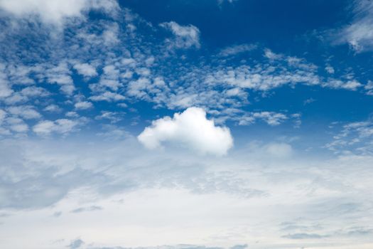 blue sky background with a tiny clouds