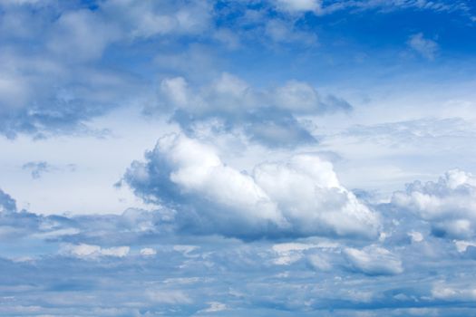 blue sky background with tiny clouds