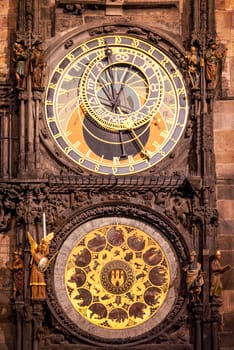 Prague Orloj Astronomical Clock,  Czech Republic