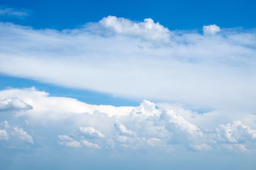 blue sky with cloud closeup