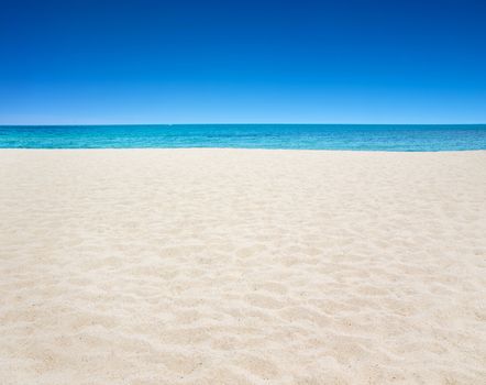 beautiful beach and tropical sea