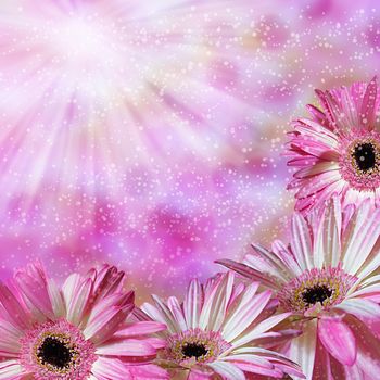 Beautiful abstract floral background with space for text